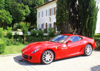 Ferrari Driving in Tuscany, Italy