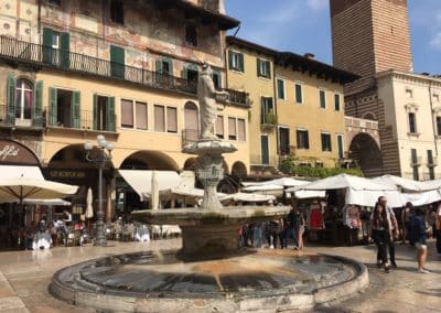 Verona - Piazza Erbe - daily fruit and vegetable market