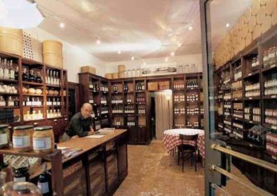 Inside shop and truffle restaurant Amerigo in Savigno