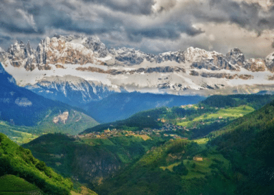 The Dolomites mountain range